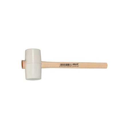 Holex Rubber Hammer, White, Face Dia: 64 mm 755550 A400